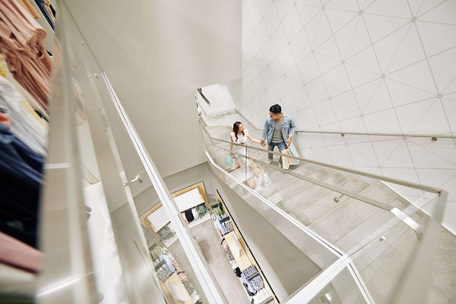 Couple in department store